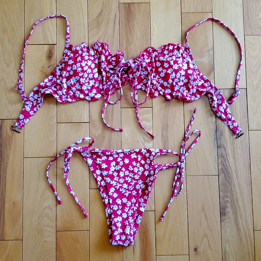 Shein floral bikini set, never worn